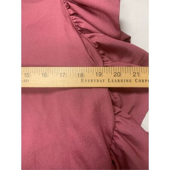 Mauve Ruffled Sleeve Blouse - Picture 5 of 6